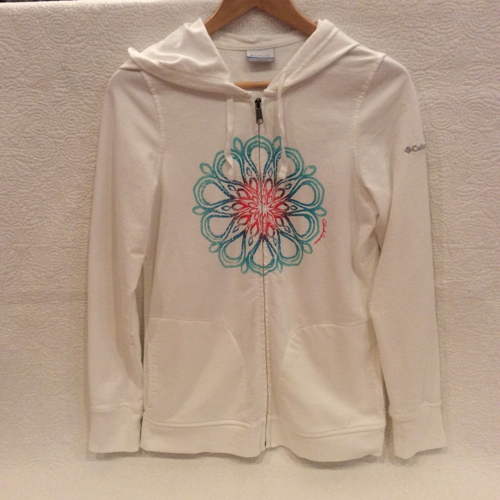 Women’s Columbia White Hooded Sweatshirt